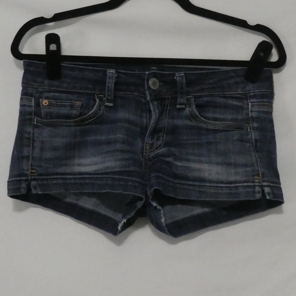 AMERICAN EAGLE - Stretch | size 2 | Classic Dark Blue Denim Shorts
